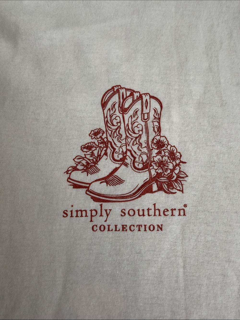 Simply Southern Long Live Cowgirls Born to Be Wild Graphic T-Shirt Cream Size L - Picture 4 of 6